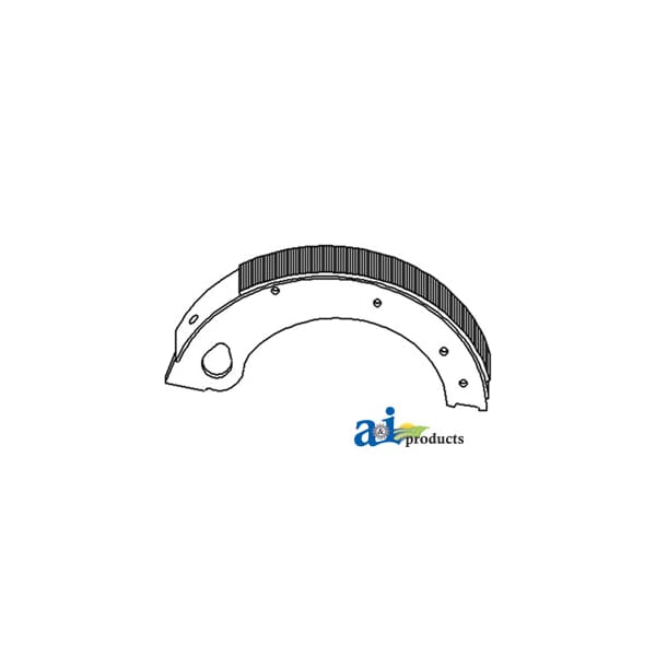 Brake Shoe w/ Lining 5.5" x14.4" x8"